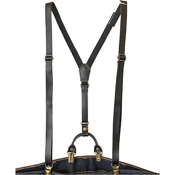 Amazon | [remix-store3nd] イタリアン クラシカルサスペンダー 本革